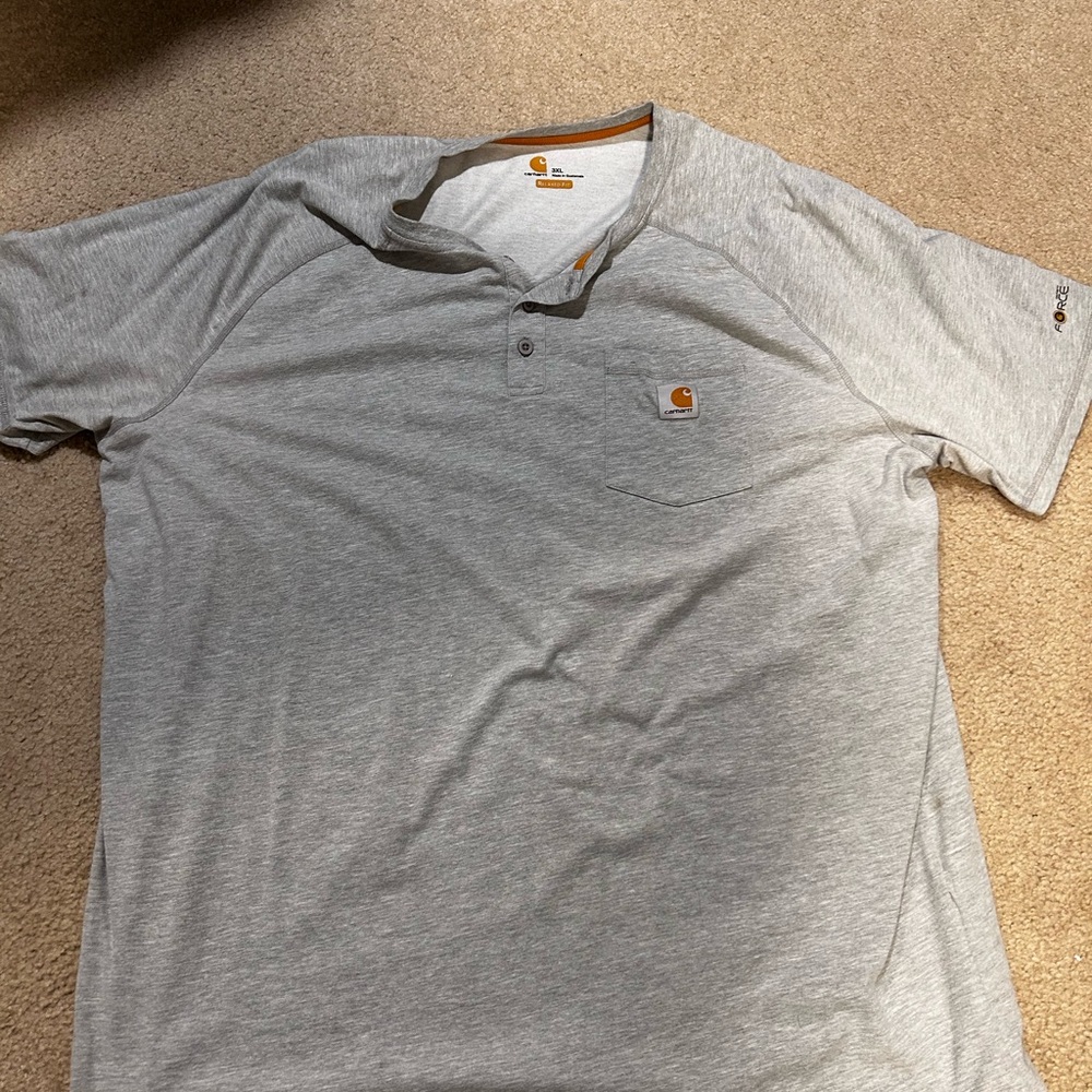 Carhartt Gray Henley Force Shirt